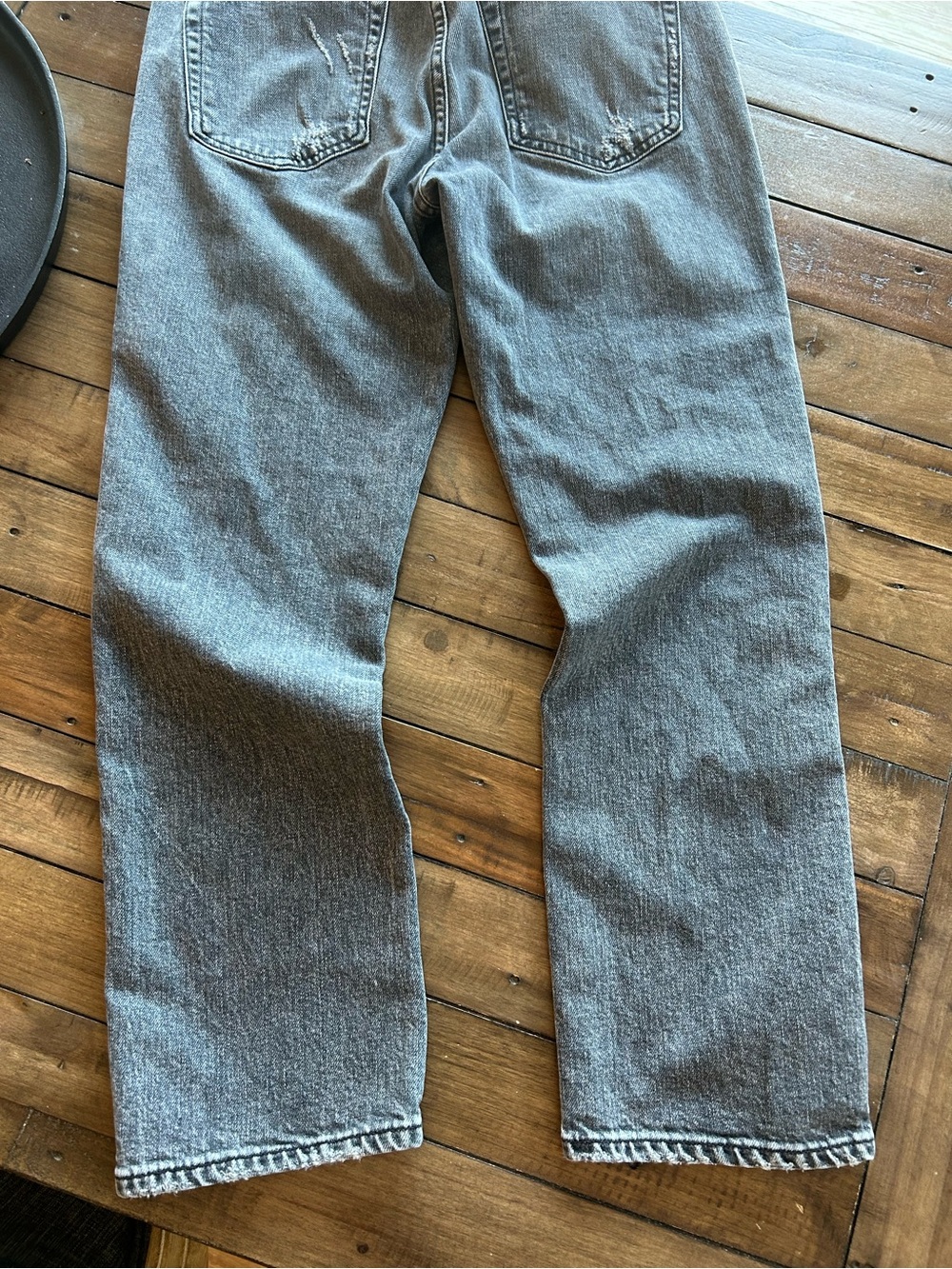 AMO Chloe Crop Straight Leg Grey Skies Jeans 29 - Picture 10 of 15